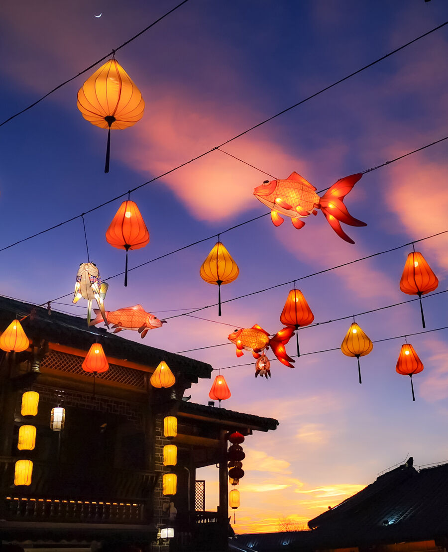 A Corner of the Ancient City After Sunset