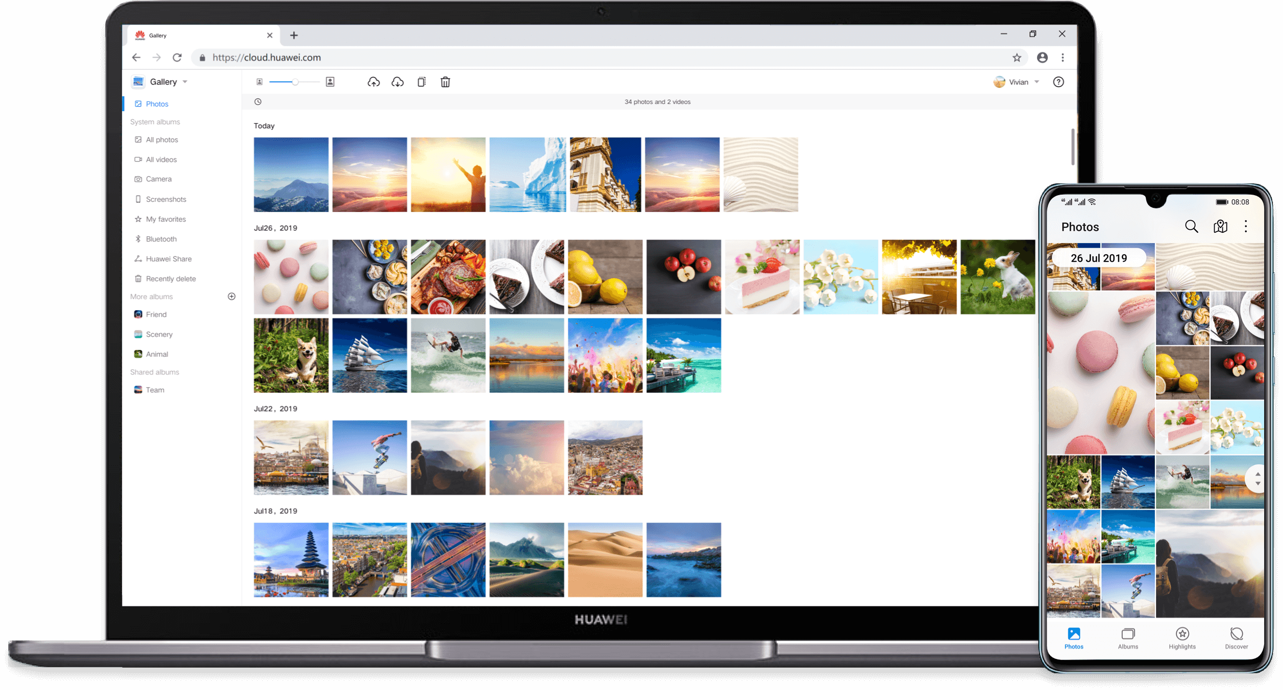 HUAWEI Mobile Cloud Gallery