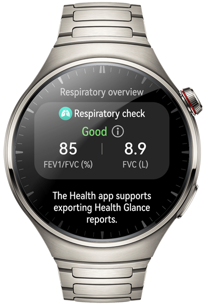 HUAWEI WATCH 4 Pro Respiratory Health Management