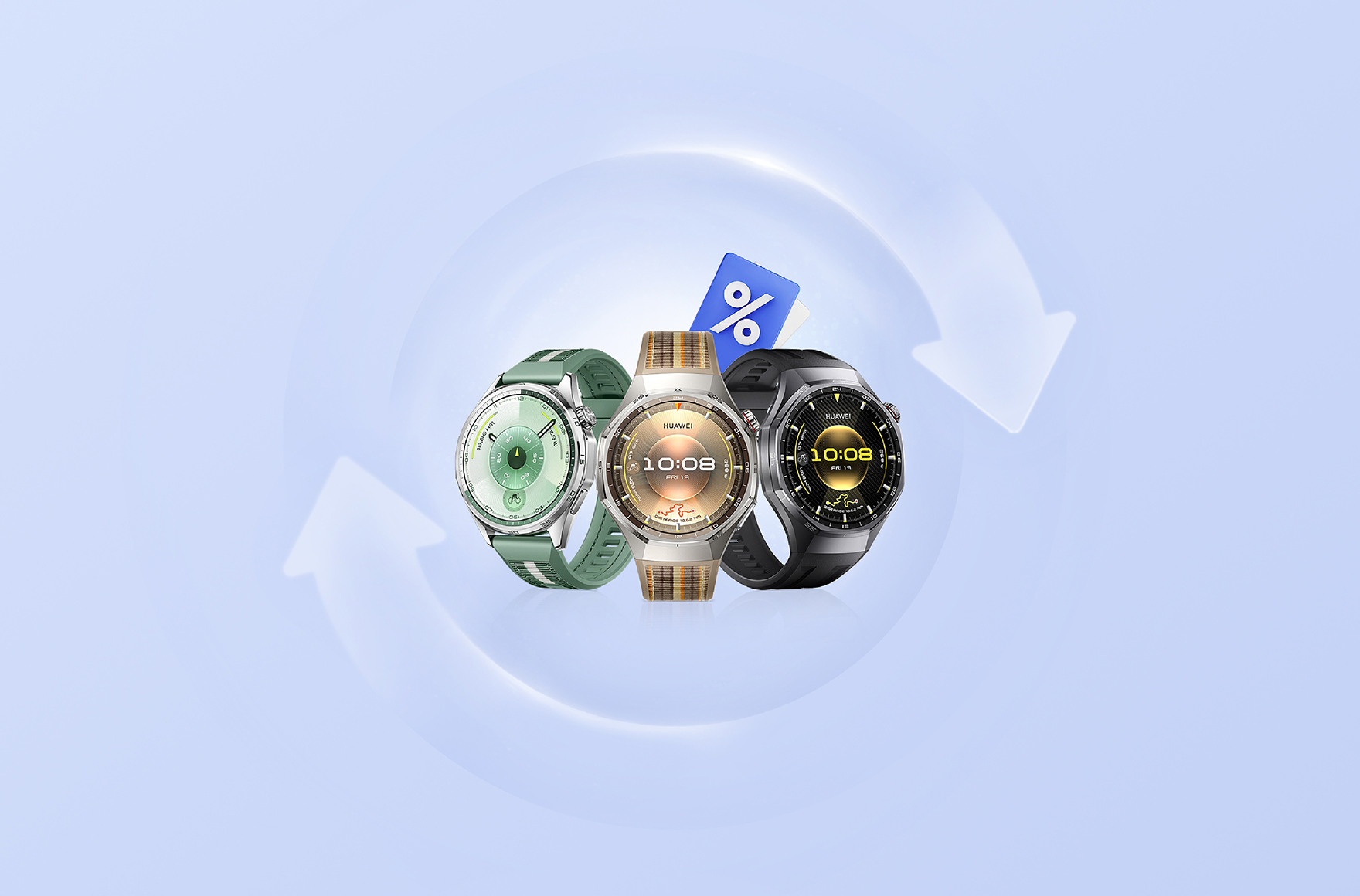 ¡Hasta S/ 900* de descuento por tu wearable HUAWEI usado!