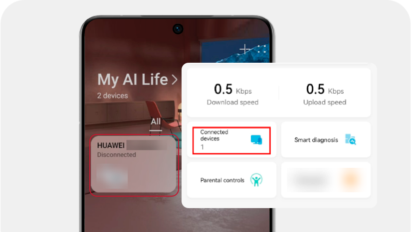 Control the devices connected to the router 