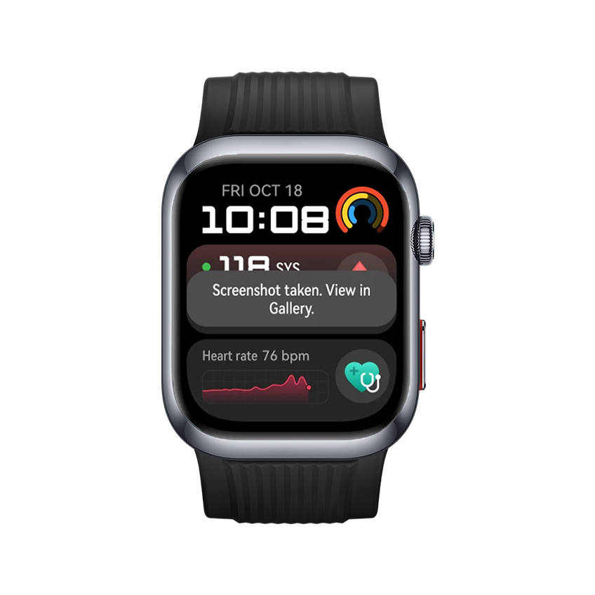 HUAWEI WATCH D2's interface,showing the screenshot feature