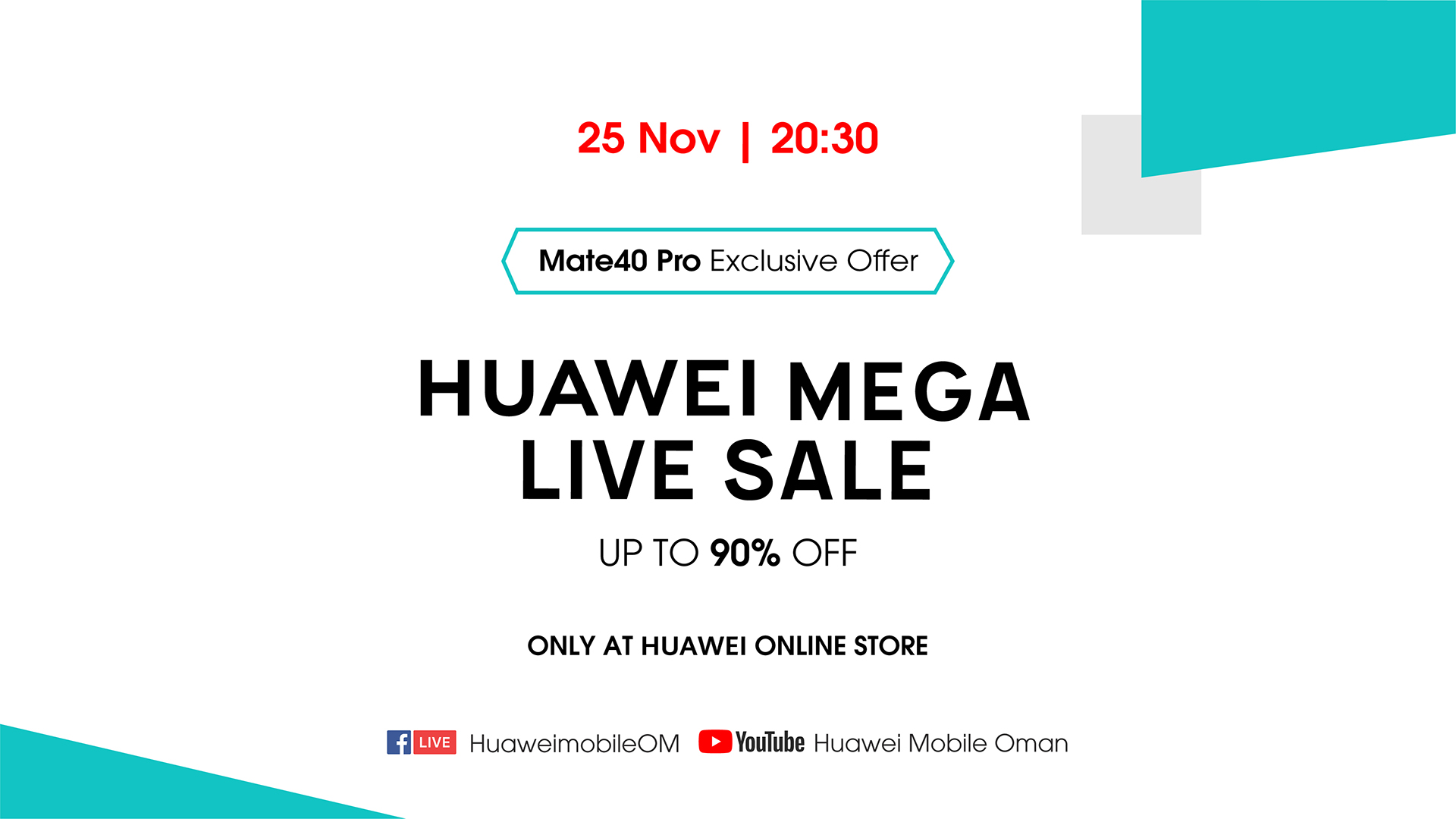 HUAWEI MEGA LIVE SALE