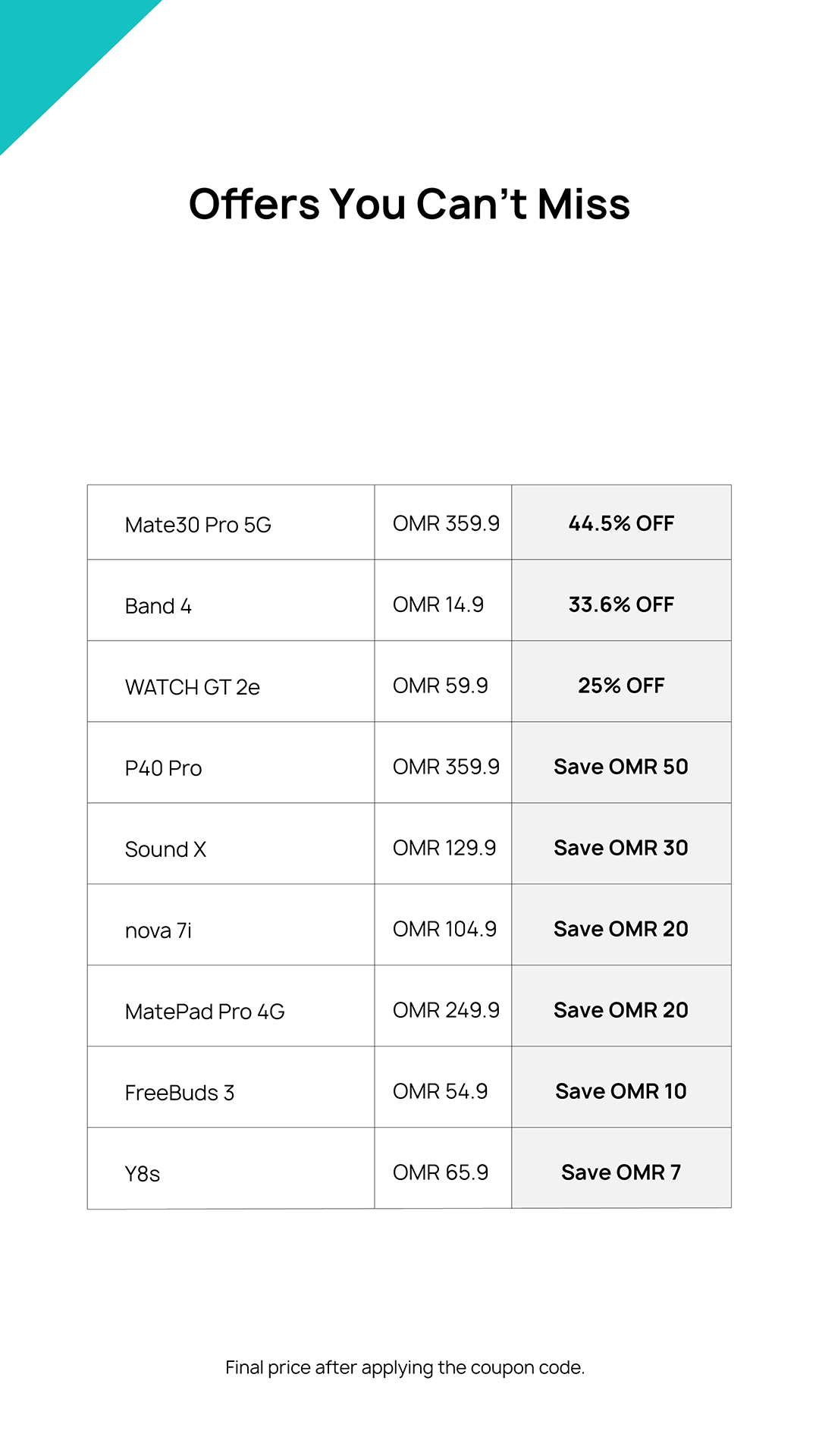 HUAWEI MEGA LIVE SALE
