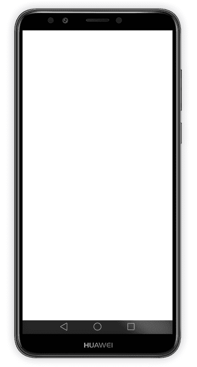 هاتف huawei y7 prime 2018 من الأمام باللون الأسود