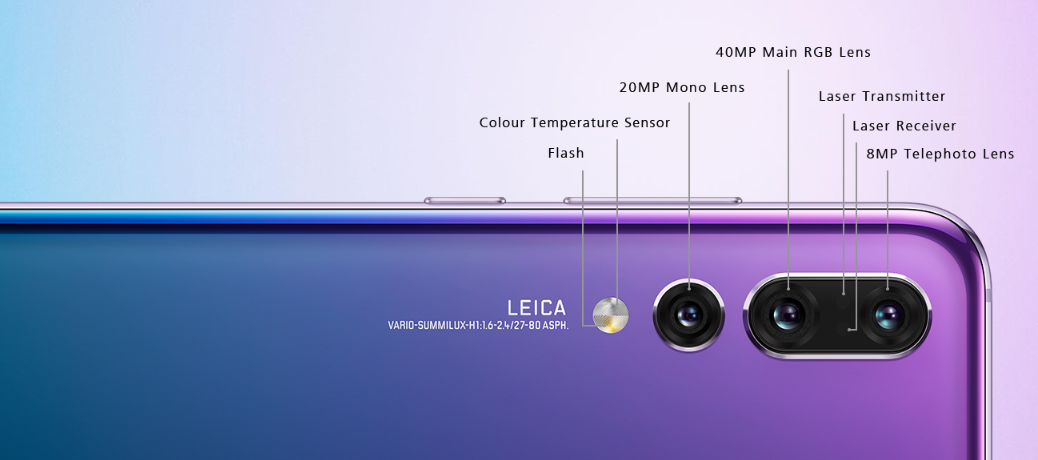 HUAWEI P20 Pro triple lens camera