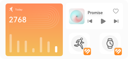 HUAWEI Mate 50 Create flexibly-sized widget combos