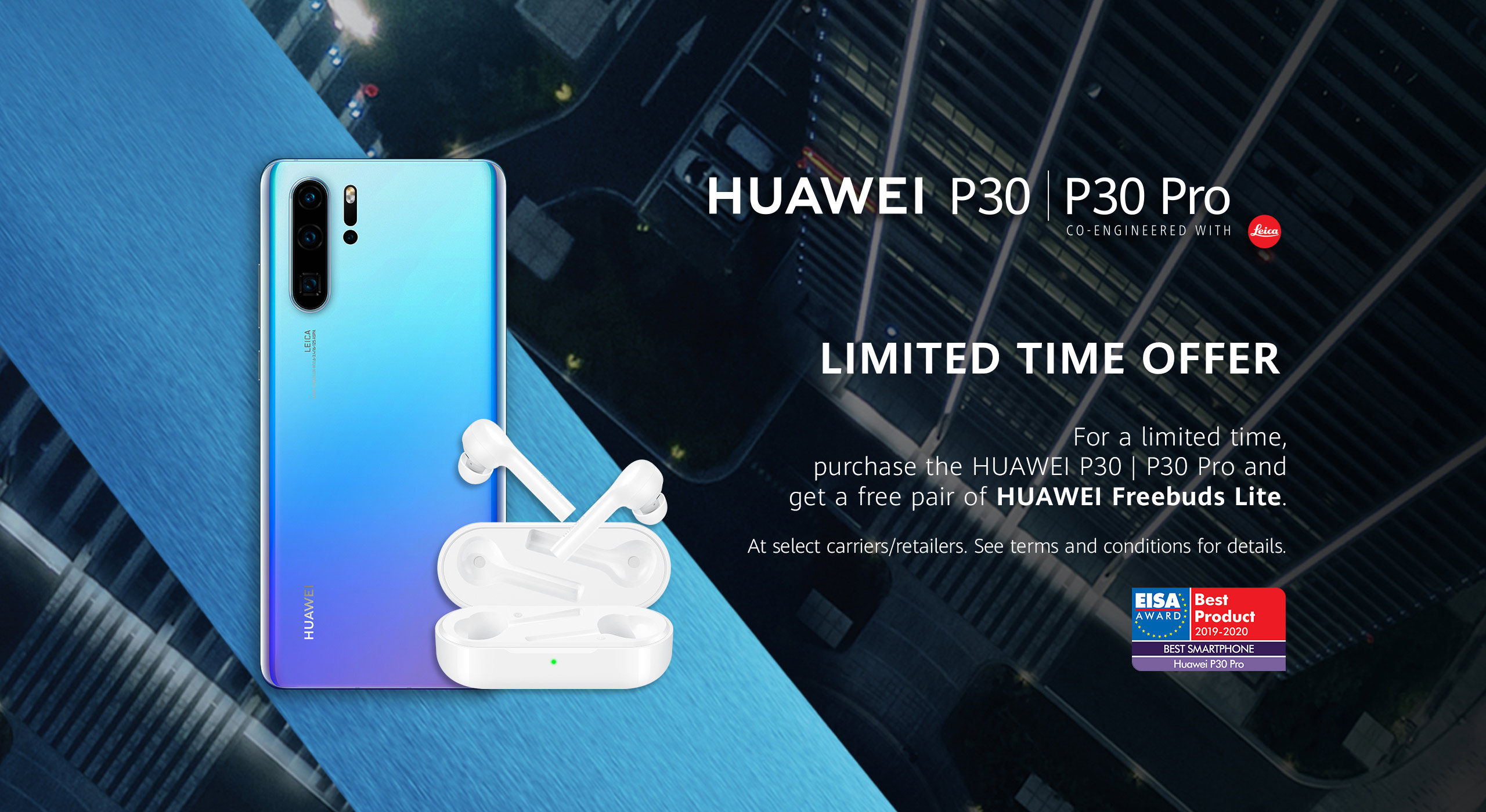  When you buy your HUAWEI mate20 pro or HUAWEI p20 pro, you get a watch gt for free