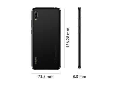Cadorabo Custodia Libro Per Huawei Y6 Pro 2019 | Motivo Fiore Turchese | Portafoglio Con Slot Carte E Funzione Stand