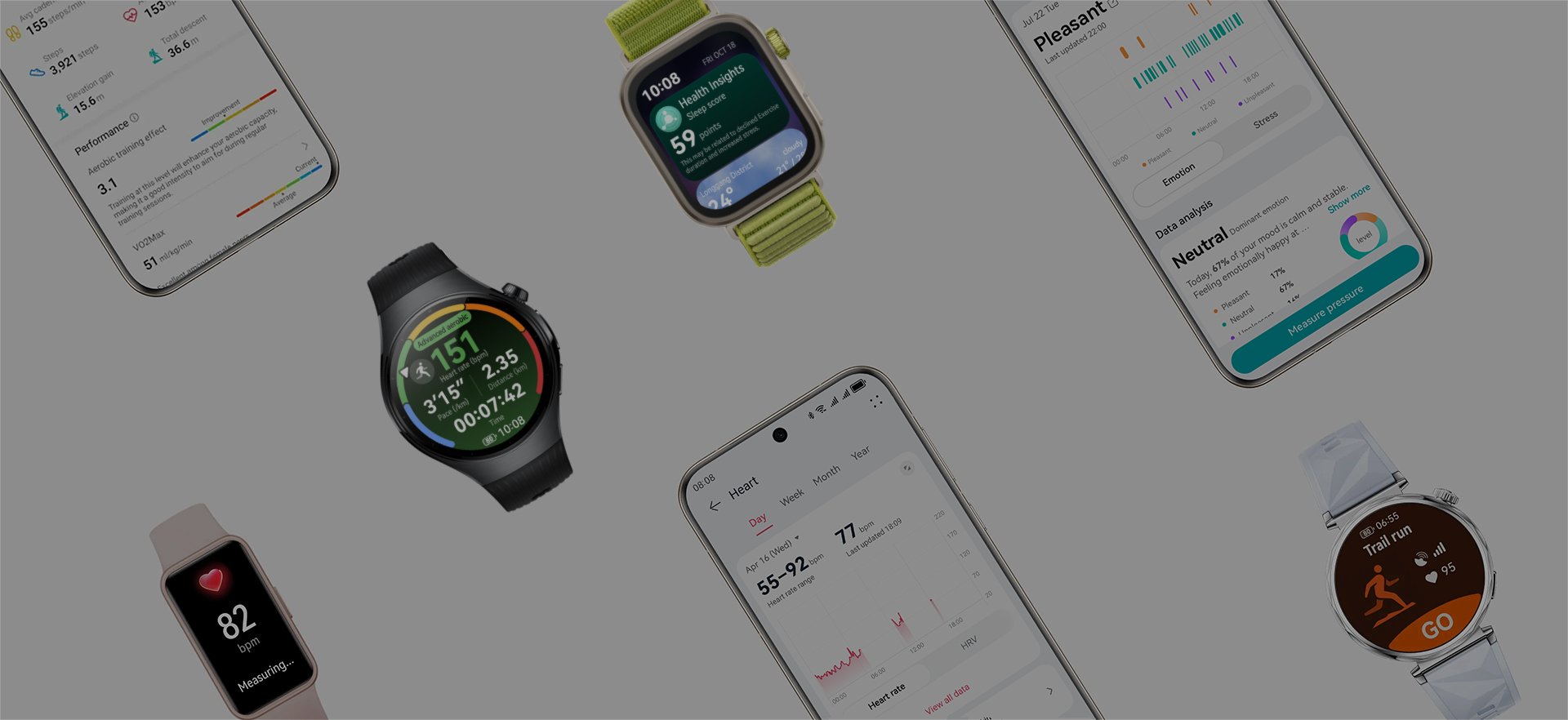 HUAWEI Health Reliable companion
                for health and fitness.