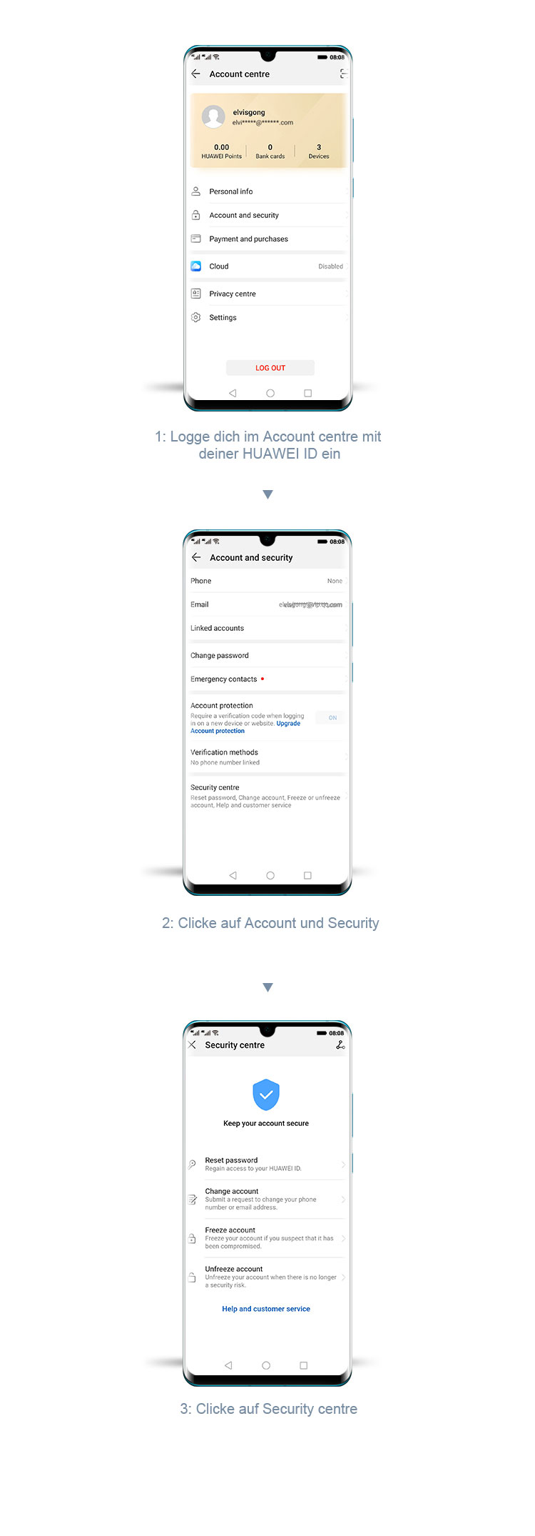Easily update your HUAWEI ID info