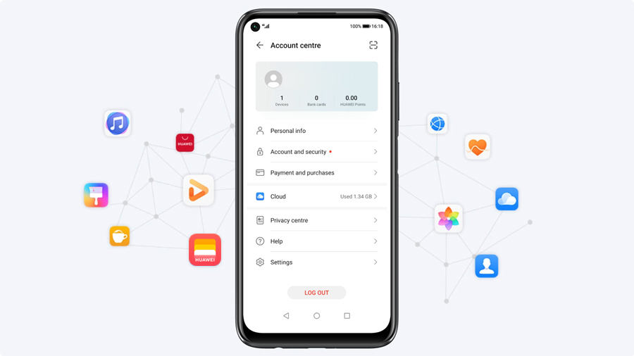 Uma experiência personalizada com Huawei ID