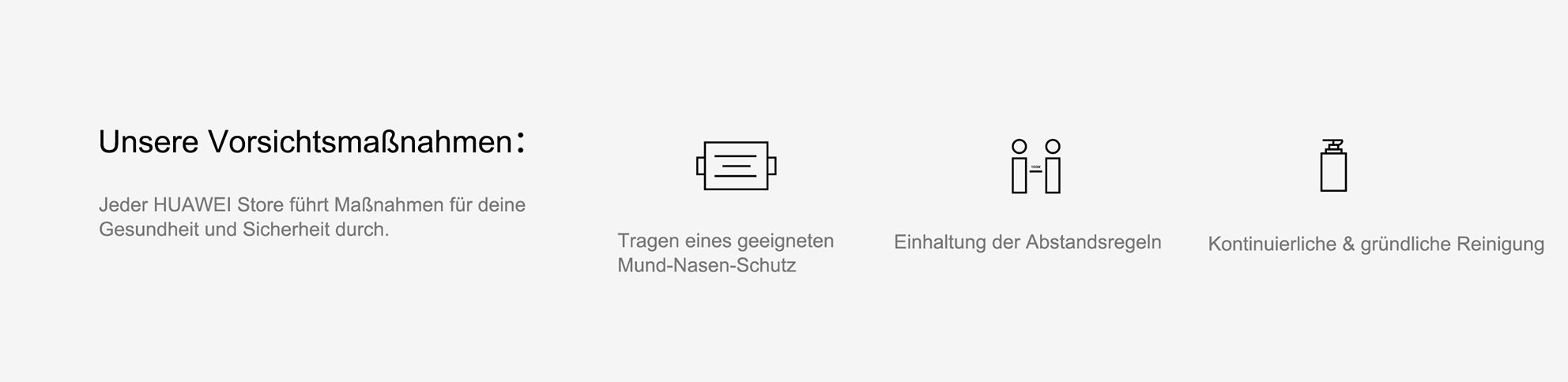 Unsere Vorsichtsmaßnahmen