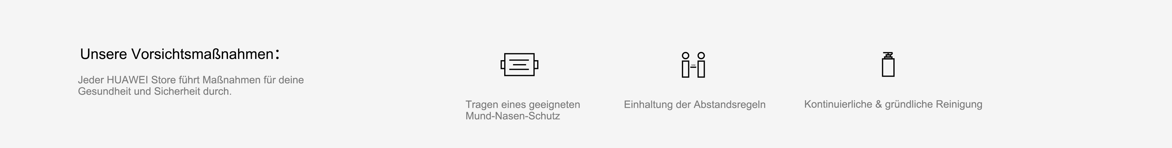 Unsere Vorsichtsmaßnahmen