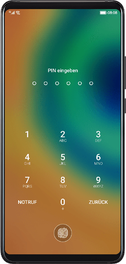 Lock screen password