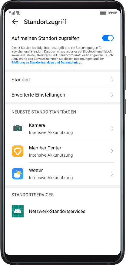 Manage your location information