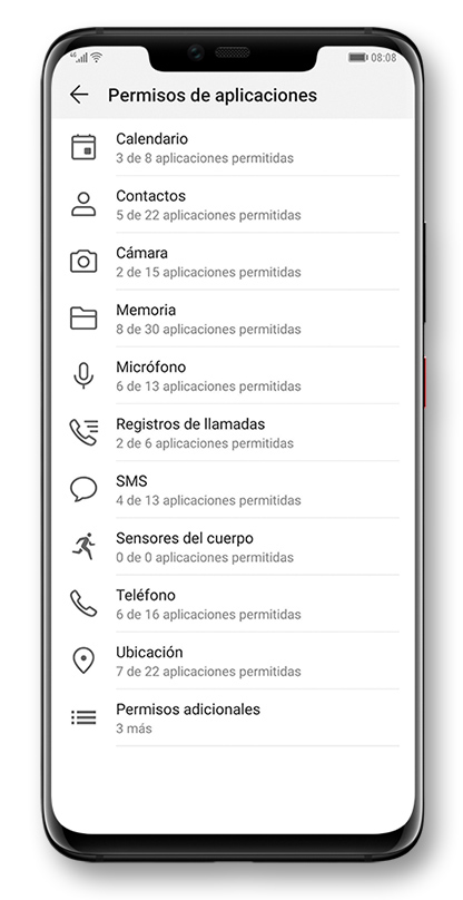 Control data shared with apps
