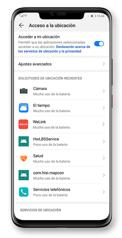 Manage your location information
