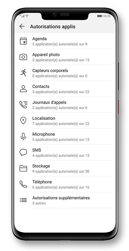 Control data shared with apps