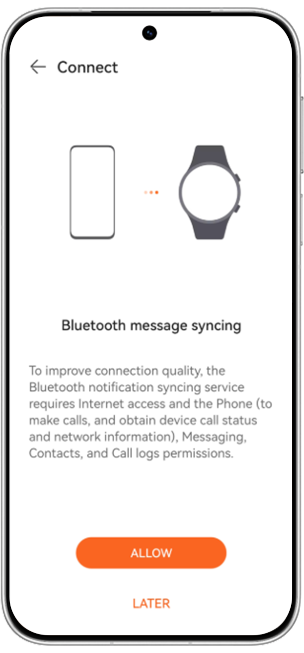 Sync Bluetooth messages