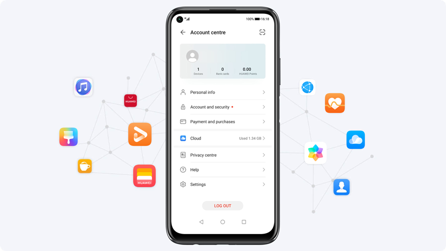 Personalised experience with HUAWEI ID