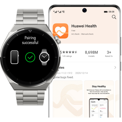 HUAWEI WATCH GT 3 Pro Titanium Compatible with iOS and Android phone