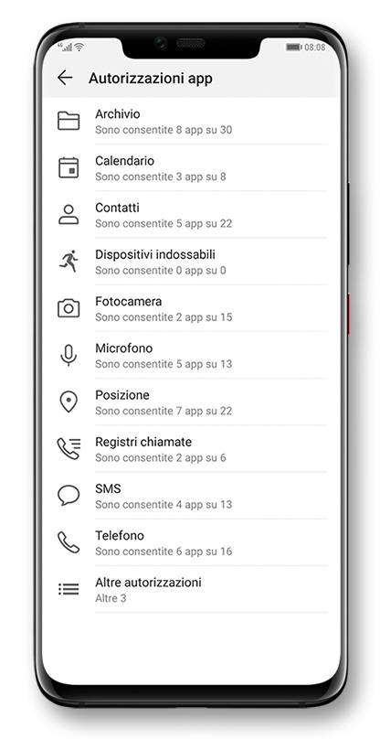 Control data shared with apps