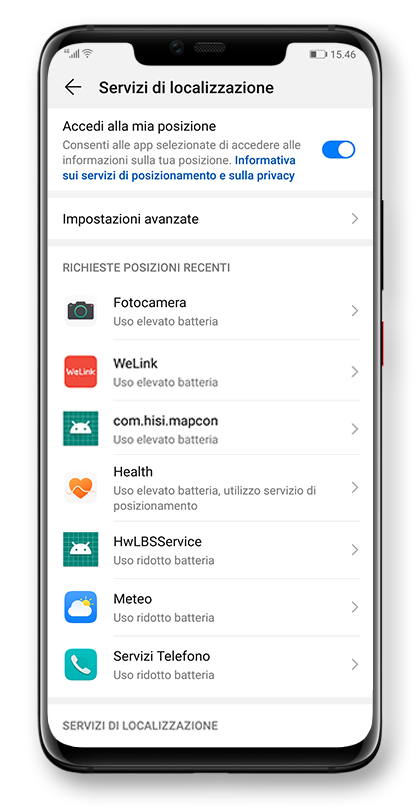 Manage your location information