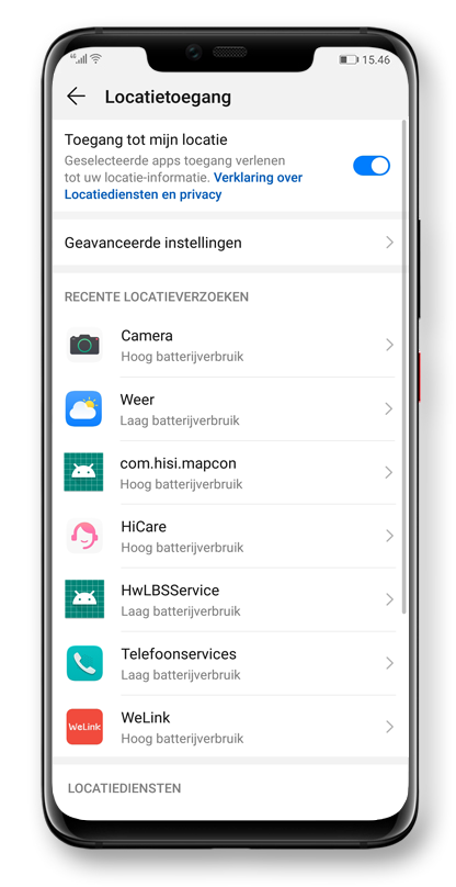 Manage your location information